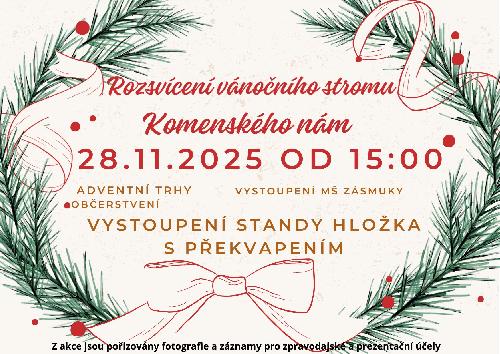 Slavnostn� rozsv�cen� v�no�n�ho stromu